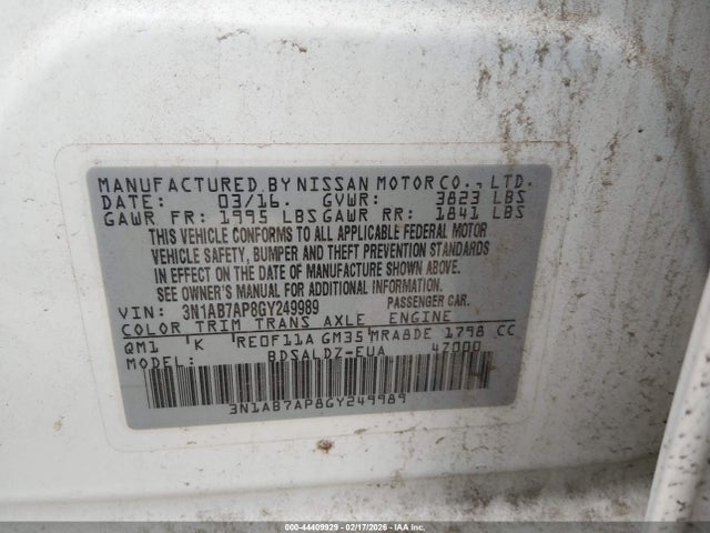 Nissan Sentra Sv