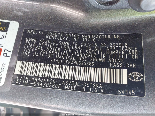 Toyota Camry Se