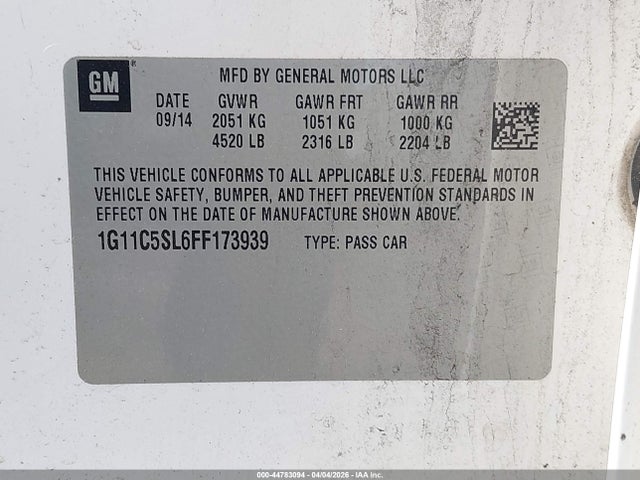 Chevrolet Malibu 1lt