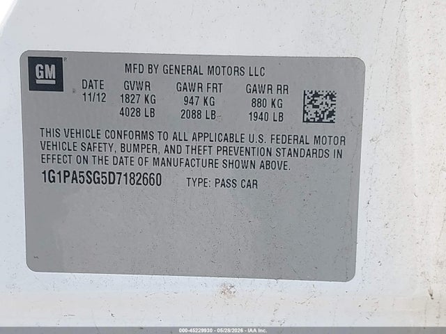 Chevrolet Cruze Ls Auto