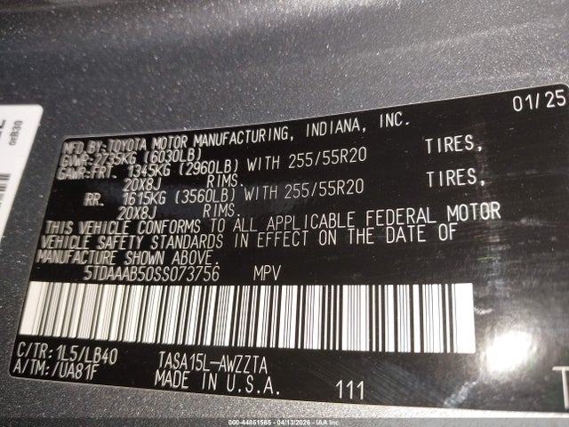 Toyota Grand Highlander Platinum