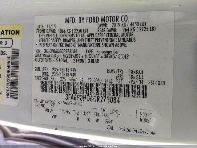 Ford Fusion Se