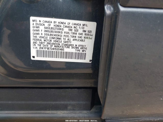 Honda Pilot Ex-l