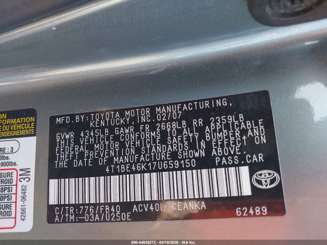 Toyota Camry Le