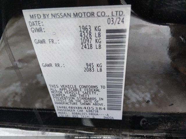 Nissan Altima S Fwd