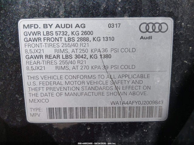 Audi Sq 3.0t Premium Plus