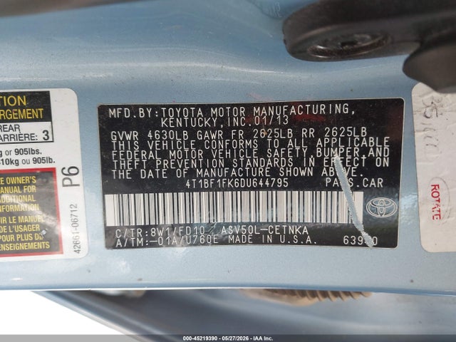 Toyota Camry Le