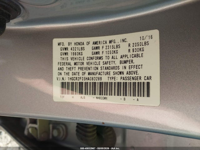 Honda Accord Ex