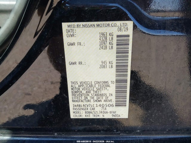 Nissan Altima Sr Fwd