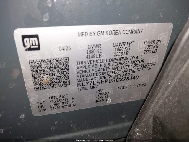 Chevrolet Trax Fwd Lt