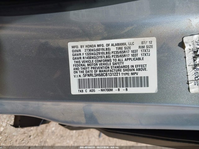 Honda Odyssey Ex-l