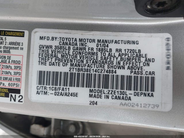 Toyota Corolla Le