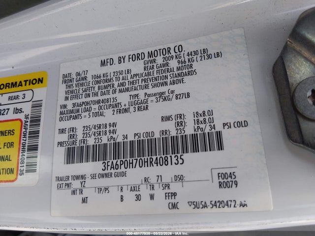 Ford Fusion Se