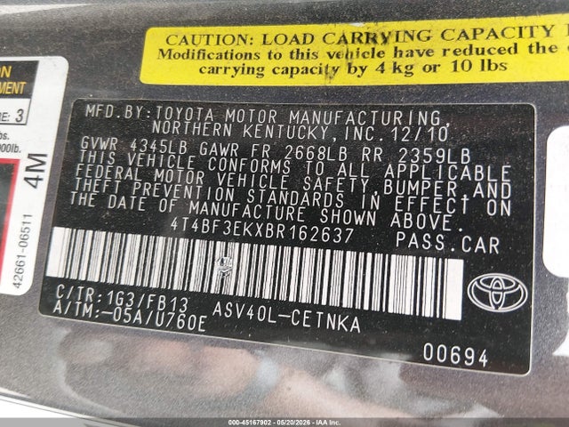 Toyota Camry Le