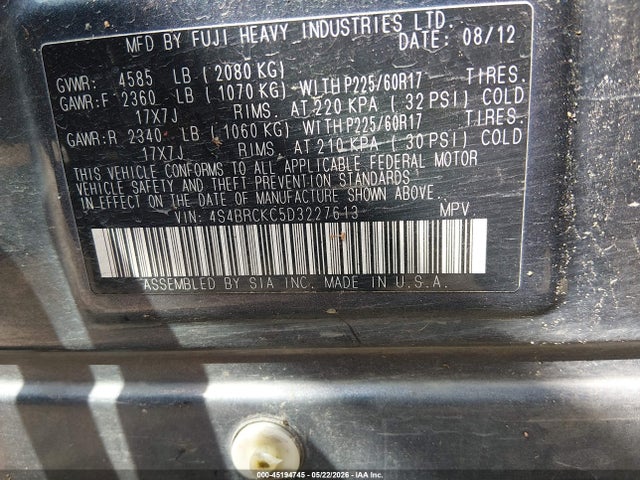 Subaru Outback 2.5i Limited