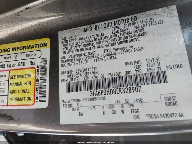 Ford Fusion Se