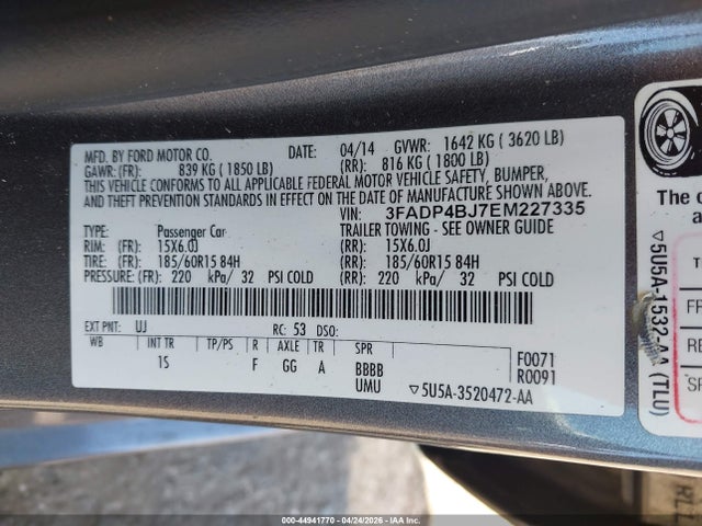 Ford Fiesta Se