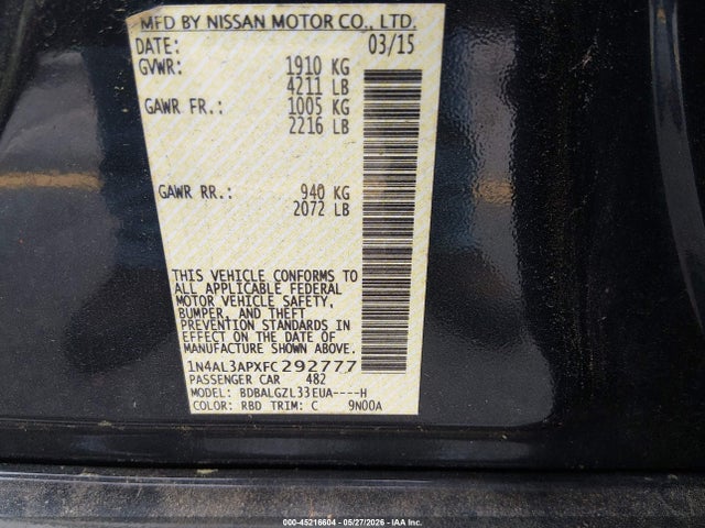 Nissan Altima 2.5 S
