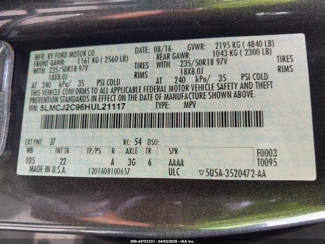 Lincoln MKC Select