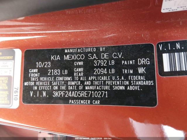 Kia Forte Lxs