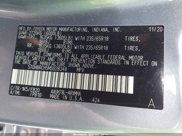 Toyota Highlander Hybrid Xle