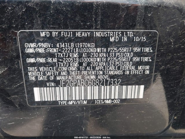 Subaru Crosstrek 2.0i Premium