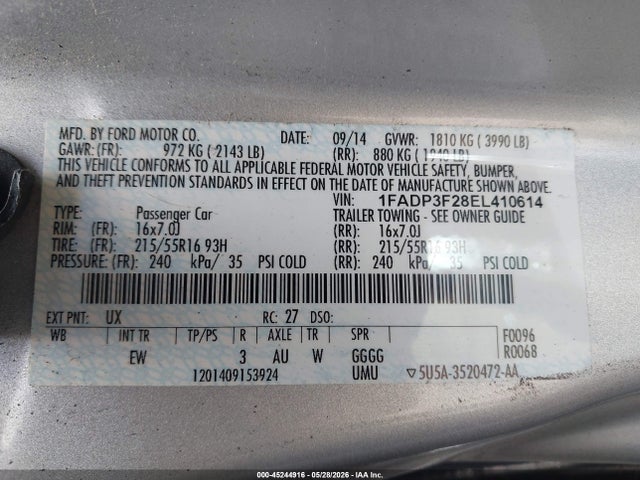 Ford Focus Se