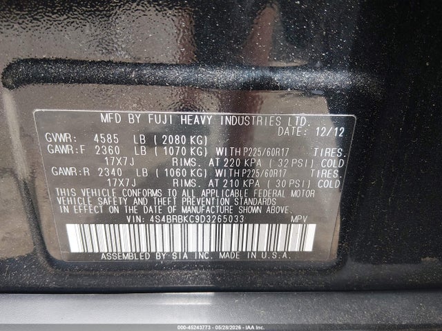 Subaru Outback 2.5i Limited