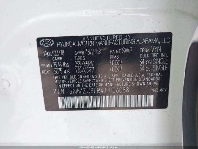 Hyundai SANTA FE 2.4l