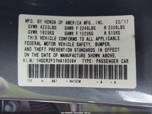 Honda Accord Lx