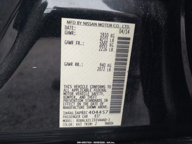 Nissan Altima 2.5 Sl