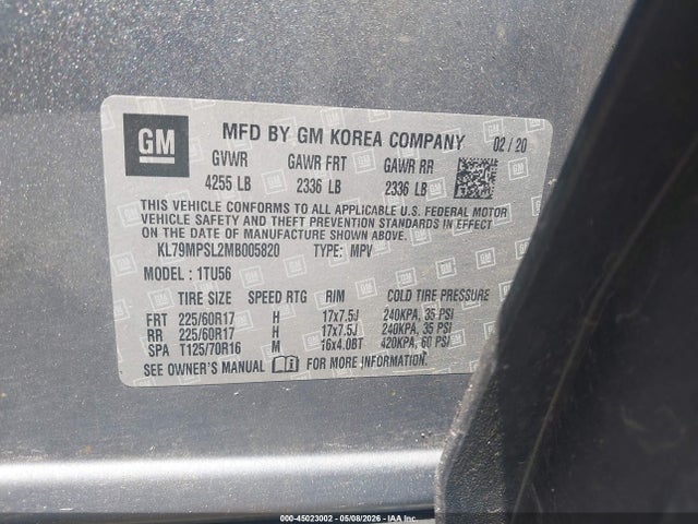 Chevrolet Trailblazer Fwd Lt
