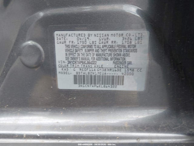 Nissan Versa 1.6 Sv