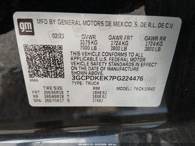 Chevrolet Silverado 1500 4wd  Short Bed Lt With 2fl