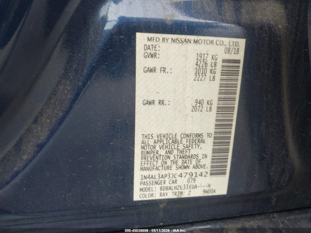 Nissan Altima 2.5 Sr