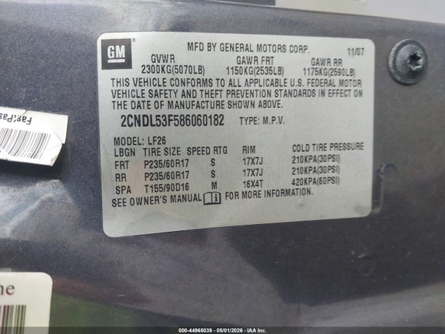 Chevrolet Equinox Lt