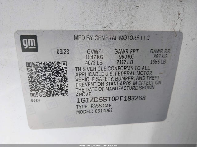 Chevrolet Malibu Fwd 1lt