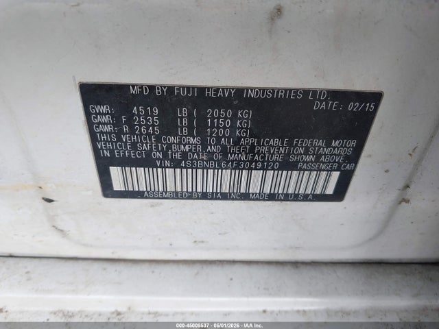 Subaru Legacy 2.5i Limited