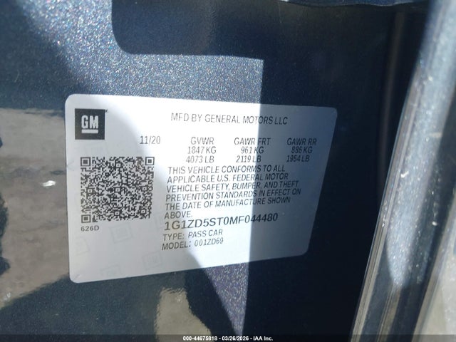 Chevrolet Malibu Fwd Lt