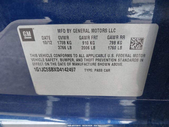 Chevrolet Sonic Lt Auto