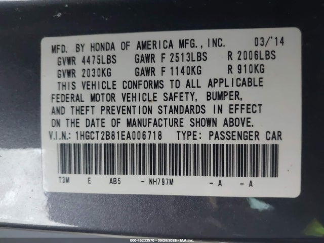 Honda Accord Ex-l V-6
