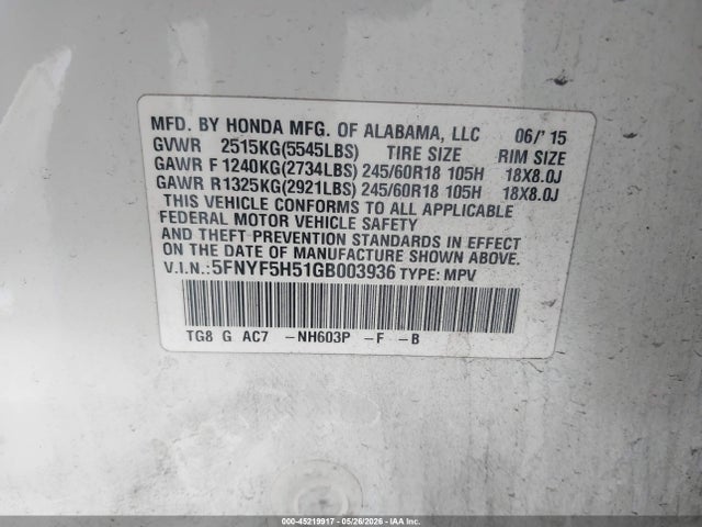 Honda Pilot Ex-l