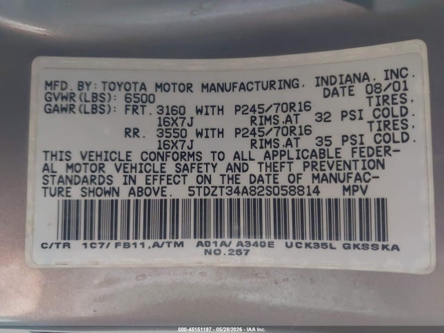 Toyota Sequoia Sr5 V8