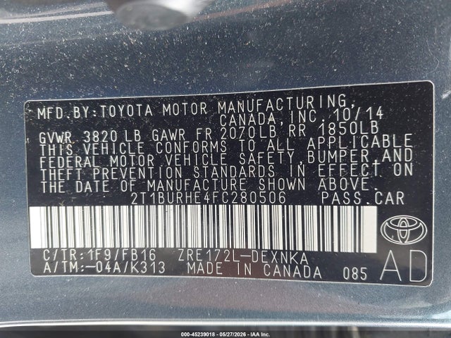 Toyota Corolla Le