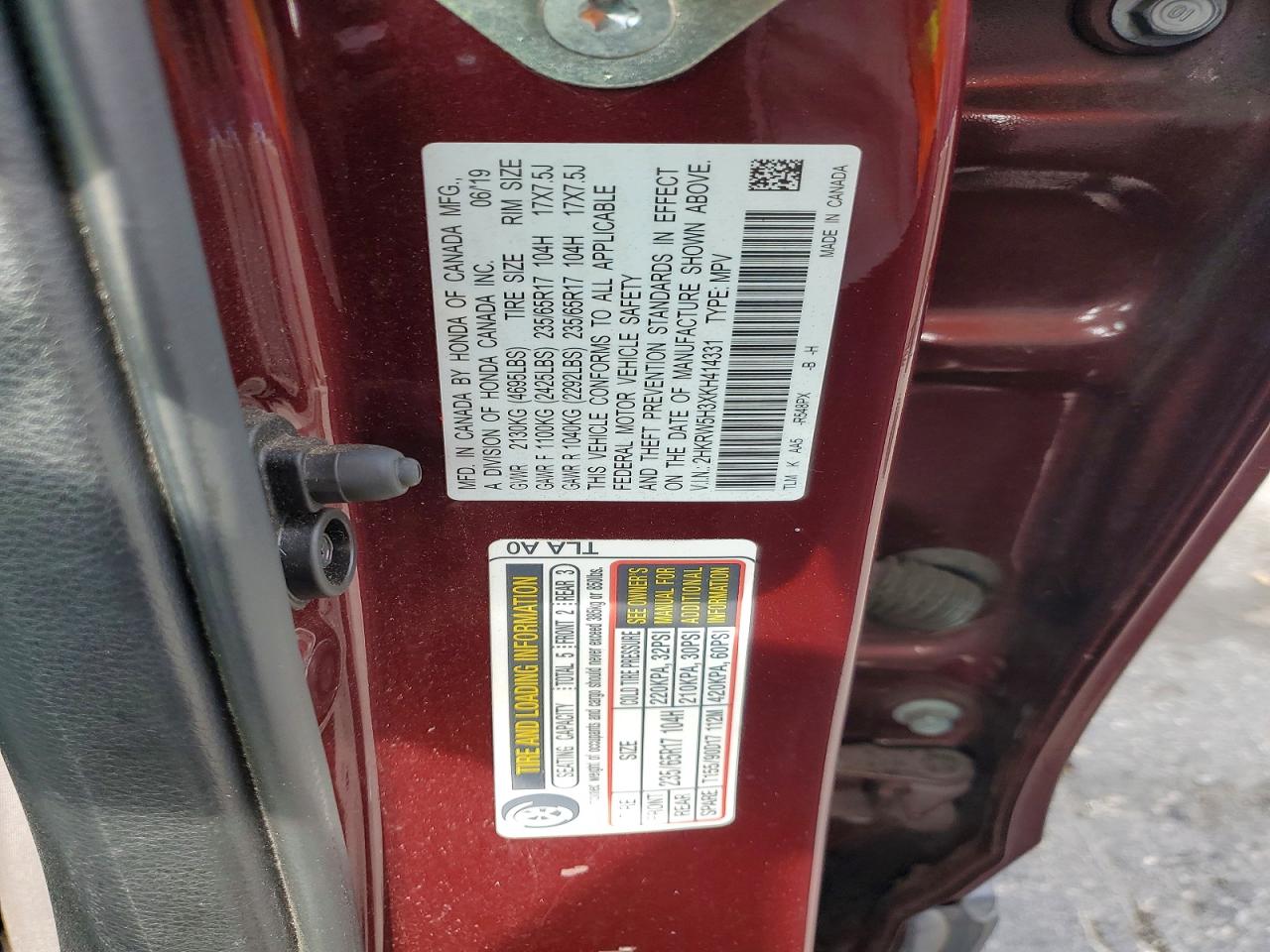 Honda Crv Lx