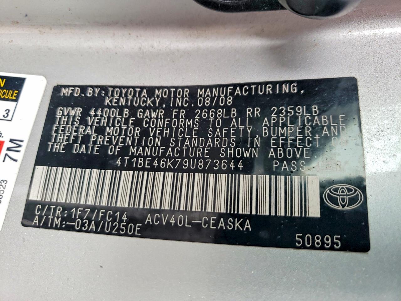 Toyota Camry Se