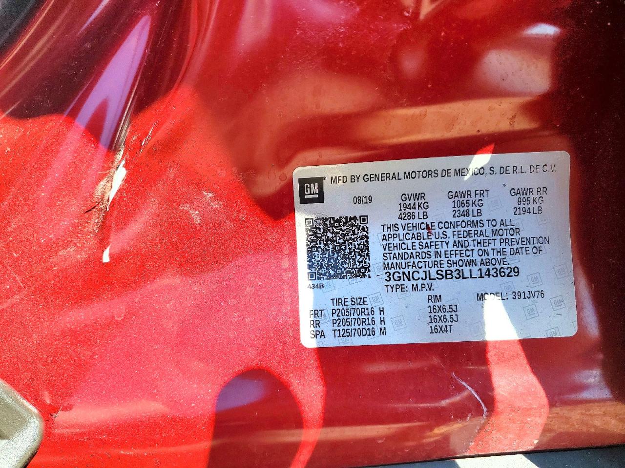 Chevrolet Trax 1lt