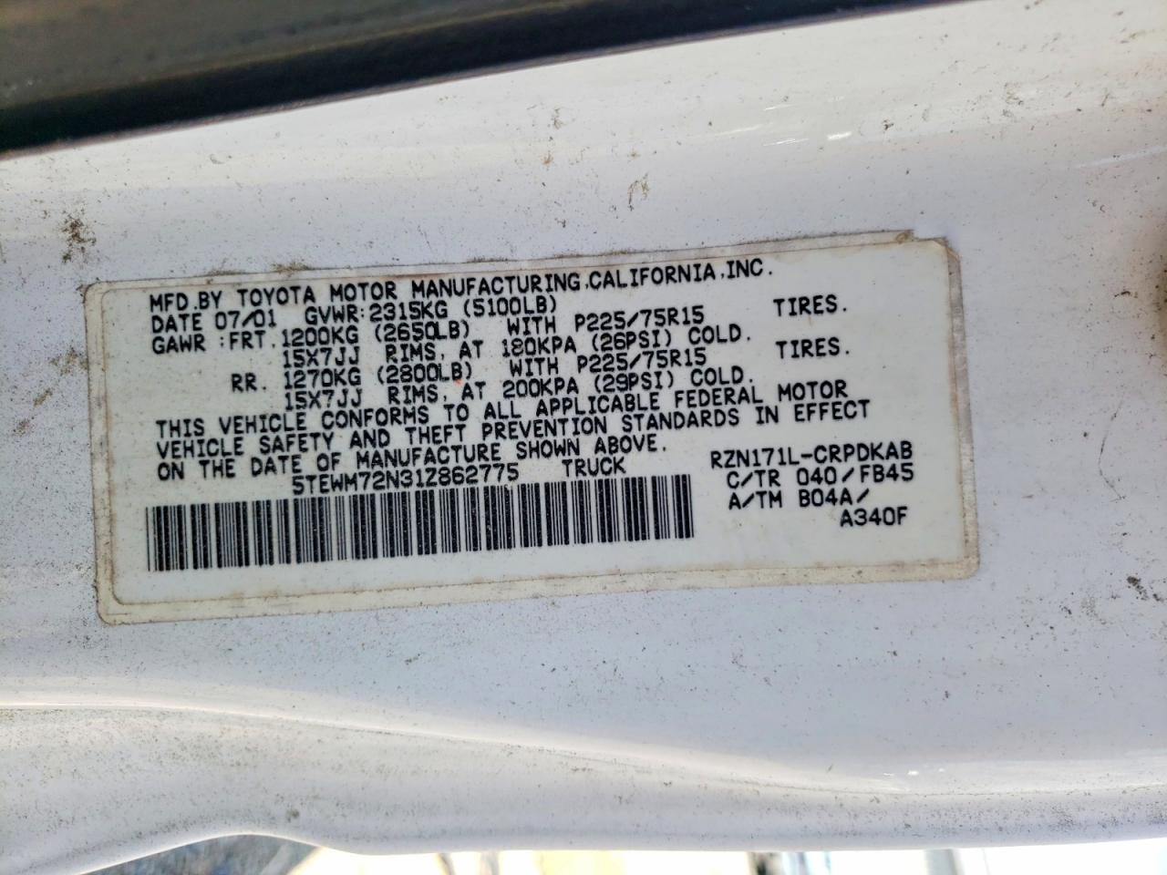 Toyota Tacoma Xtracab