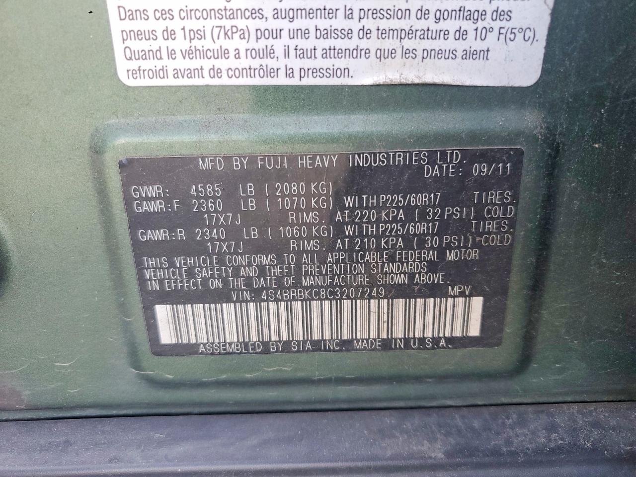 Subaru Outback 2.5i Limited