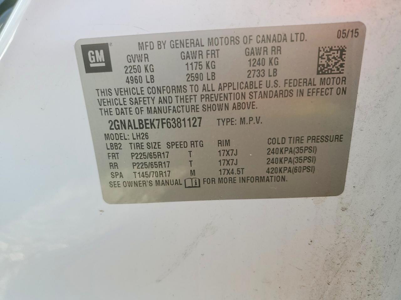 Chevrolet Equinox Lt
